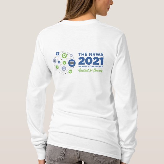 NRWA 2021 Conference T-Shirt, Women's長袖 Tシャツ (裏面)