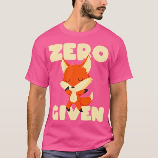 Nsに対する与えキツネのゼロ Tシャツ (正面)