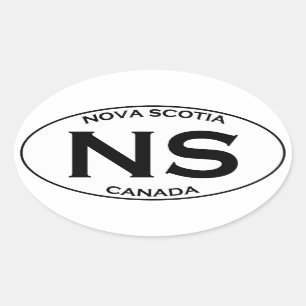 NSノバスコシアの楕円形のロゴ 楕円形シール