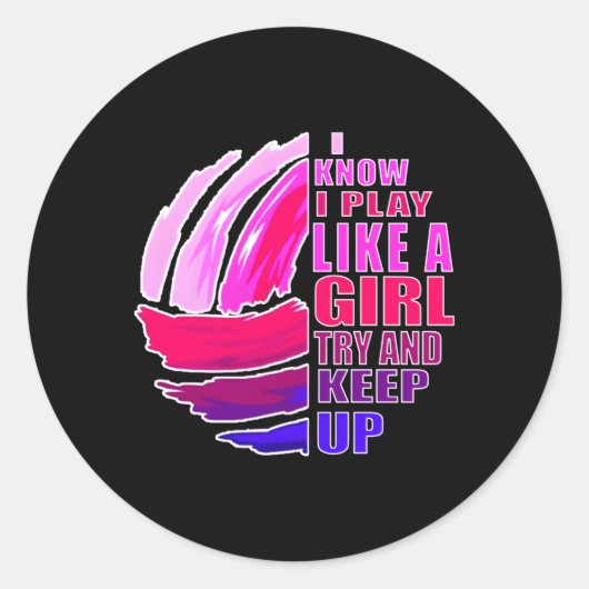 Ns遊のKパープルと素晴らし同じバレーボール ラウンドシール (正面)