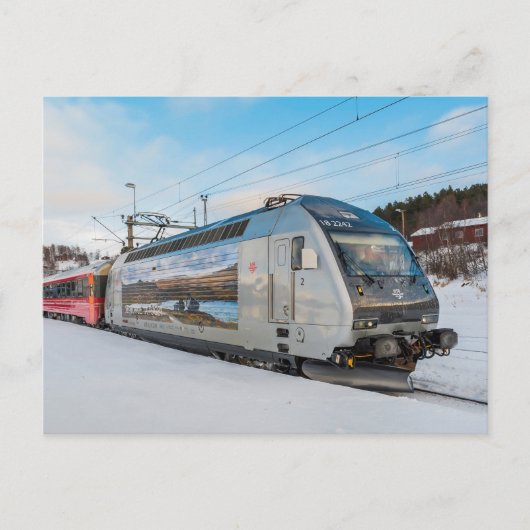 NSBエル。18 2242デンバの電気機関車 ポストカード (正面)