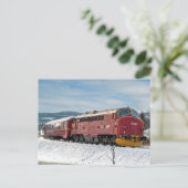 NSBディーゼルNOHAB Di3-642到着ローラ ポストカード (スタンド正面)