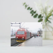 NSB電気機関車EL 18アットリレハンメル ポストカード (スタンド正面)