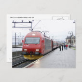 NSB電気機関車EL 18アットリレハンメル ポストカード (正面/裏面)