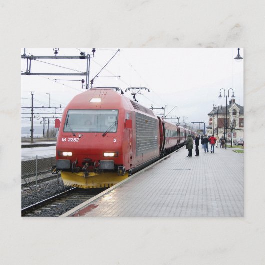 NSB電気機関車EL 18アットリレハンメル ポストカード (正面)
