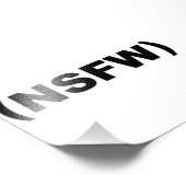 Nsfwが動作に対して安全でない フォトプリント (角)