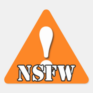 NSFWのステッカー 三角形シール