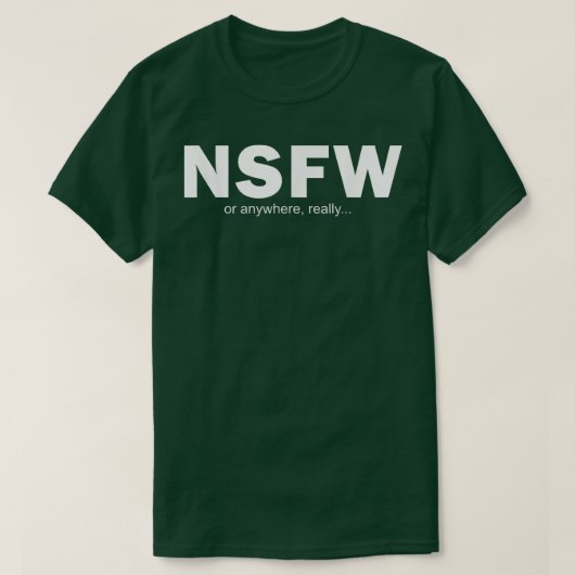 NSFWまたは任意 Tシャツ (デザイン正面)