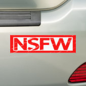 NSFWスタンプ バンパーステッカー (車上)