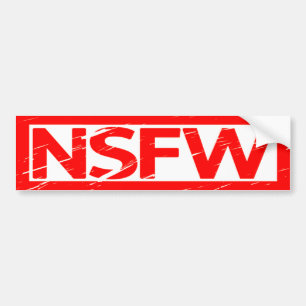 NSFWスタンプ バンパーステッカー