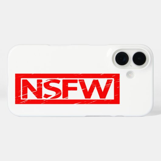 NSFWスタンプ Case-Mate iPhoneケース (裏面 (横))