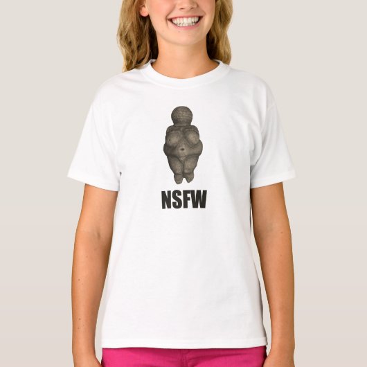 NSFW有史以前の金星の置物 Tシャツ (正面)