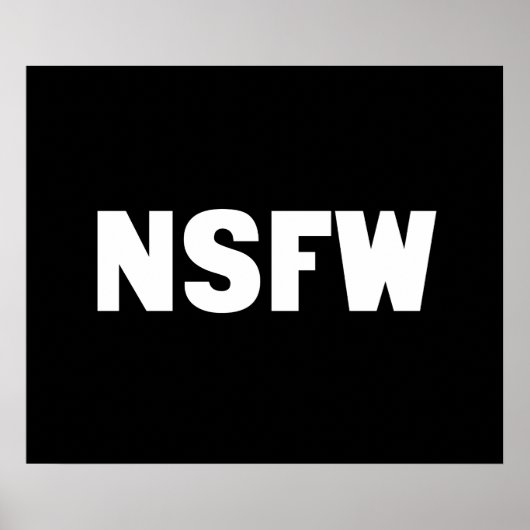 NSFW ポスター (正面)