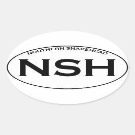 NSH – 北カタツムリ 楕円形シール