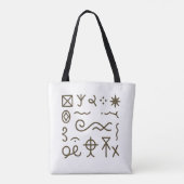 Nsibidi Ancient African  トートバッグ (裏面)
