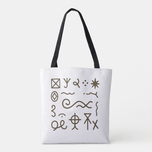 Nsibidi Ancient African  トートバッグ (裏面)