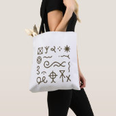 Nsibidi Ancient African  トートバッグ (クローズアップ)