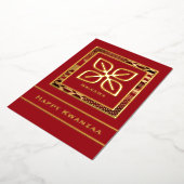 Nsirewaハッピークワンザ(赤) | 概要) 箔シーズンカード (回転した状態)