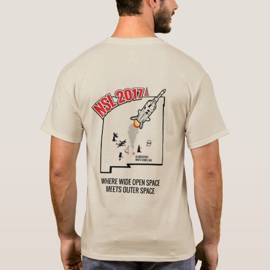NSL 2017の人のTシャツ Tシャツ (裏面)