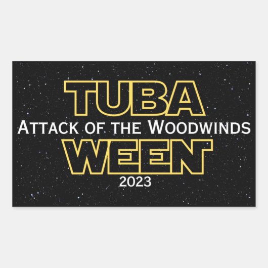 NSU Tubaween 2023ステッカー 長方形シール (正面)