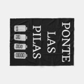 Nte Las Las Spanish Saying Motivational  フリースブランケット (正面(横))