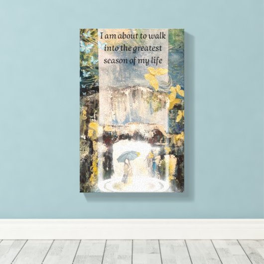 Nu börjar livet キャンバスプリント (インサイチュ (ウッドフロア))