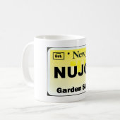 NU JOISYのナンバープレート コーヒーマグカップ (正面左)