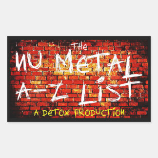 Nu Metal A-Z リスト ステッカー