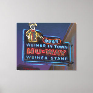 Nu-Way Wieners, Macon, Georgia - Canvas Print キャンバスプリント