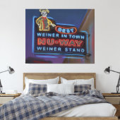 Nu-Way Wieners, Macon, Georgia - Canvas Print キャンバスプリント (インサイチュ (寝室))