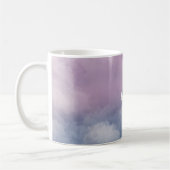 Nuage pastel prénom monogramme コーヒーマグカップ (左)