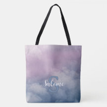 Nuage pastel prénom monogramme