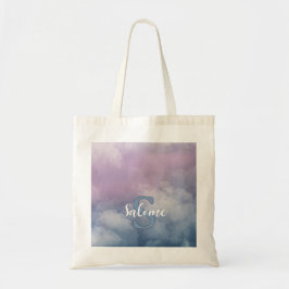 Nuage pastel prénom monogramme トートバッグ