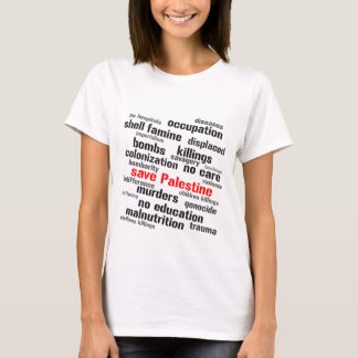 nuages de mots sauver Palestine Tシャツ
