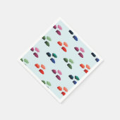 Nuages multicolores à l'aquarelle スタンダードカクテルナプキン (角)