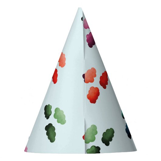 Nuages multicolores à l'aquarelle パーティーハット (裏面)