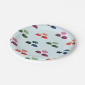 Nuages multicolores à l'aquarelle ペーパープレート (アングル)