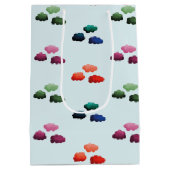 Nuages multicolores à l'aquarelle ミディアムペーパーバッグ (裏面)