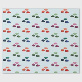 Nuages multicolores à l'aquarelle ラッピングペーパー
