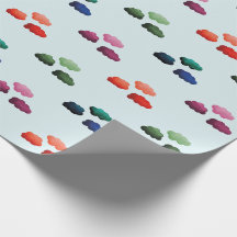 Nuages multicolores à l'aquarelle