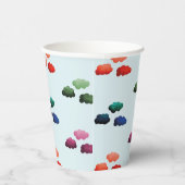 Nuages multicolores à l'aquarelle 紙コップ (右)