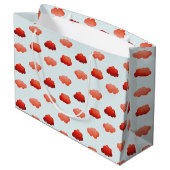 Nuages oranges à l'aquarelle ラージペーパーバッグ (裏面アングル)