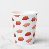 Nuages oranges à l'aquarelle 紙コップ (裏面)