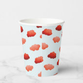 Nuages oranges à l'aquarelle 紙コップ (右)