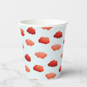 Nuages oranges à l'aquarelle 紙コップ (正面)