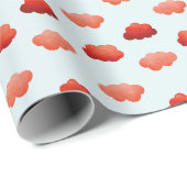 Nuages oranges - Aquarelle ラッピングペーパー (ロールコーナー)