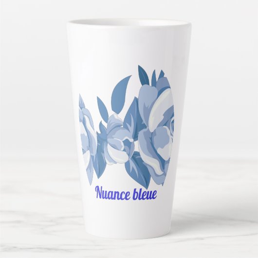 Nuance bleue カフェラテマグ (正面)