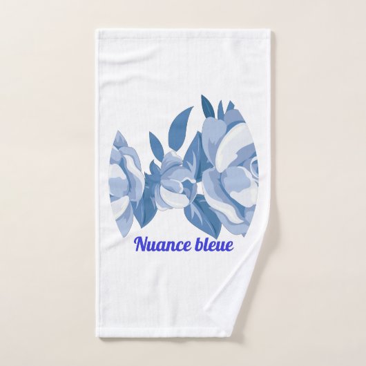 Nuance bleue ensemble bain バスタオルセット (ハンドタオル)