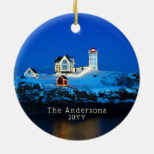 Nubble Holiday Lights Famly Lighthouse