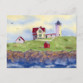 Nubble Light, Cape Neddick, York Maineポストカード ポストカード
